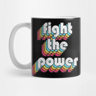 Fight The Power - Black Power Retro Design Mug